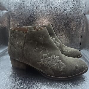 Seychelles Lantern embroidered genuine leather embroidered ankle boots 8.5